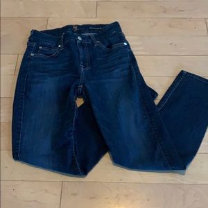 Dark wash jeans- medium rise